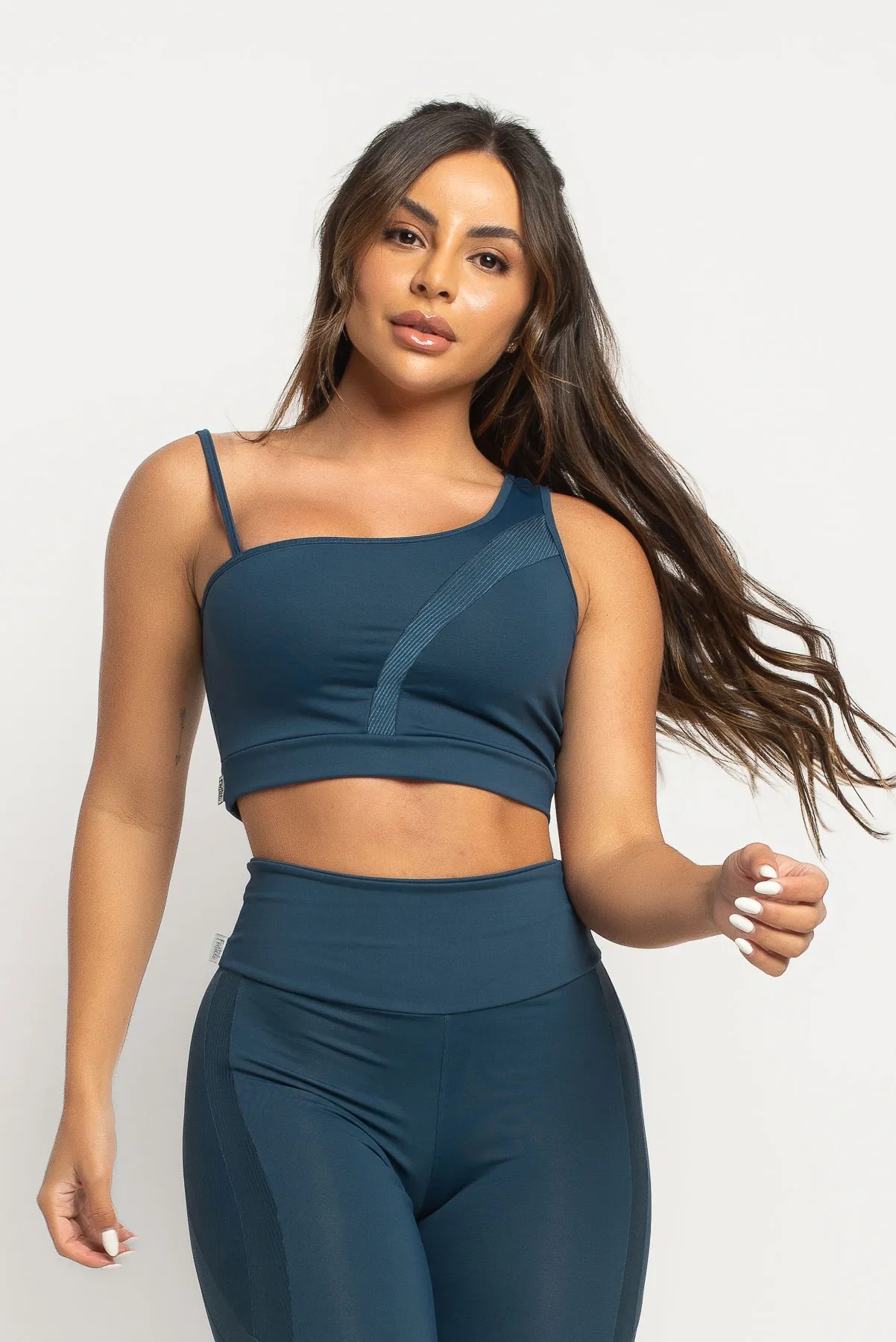 CONJUNTO FITNESS MARINHO CLASSIC (TOP+BERMUDA) - Image 2