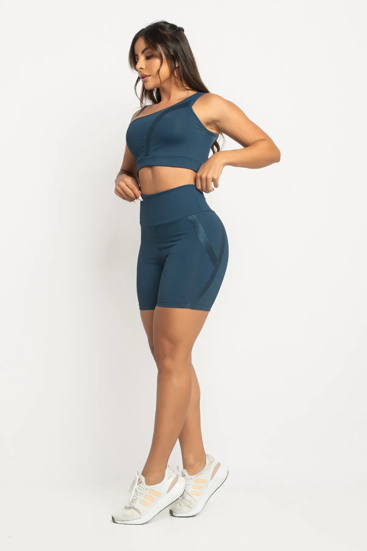 CONJUNTO FITNESS MARINHO CLASSIC (TOP+BERMUDA) - Image 3