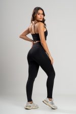 Conjunto Feminino Fitness Legging e Top Preto - Image 2