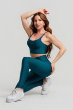 Conjunto Feminino Fitness Legging e Top Esmeralda - Image 2