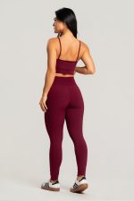 Conjunto Feminino Fitness Legging e Top Bordô - Image 5