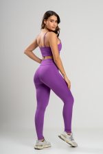 Conjunto Feminino Fitness Legging e Top Roxo - Image 3