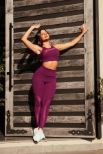 CONJUNTO FITNESS WINE GLOW (TOP+CALÇA) - Image 5
